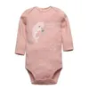 Rompers född baby bodysuit långärmad tjej jumpsuit unisex 5pack bomullskläder tecknad 231115