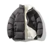 Herr ner parkas vinterjacka män streetwear fleece parkas rock manlig bubbla jacka varm stativ krage rockar unisex puffer nya kläder j231116