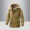 Men's Jackets Warm Parka Jackets for Men with Hood Fur Hooded Winter Jackets Men Fashion Clothing Plus Size Outdoor Fleece Lind Coats 231115