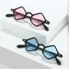 Солнцезащитные очки ZLY 2023, модная ромбовидная форма для женщин и мужчин, красочная оправа для линз, брендовая дизайнерская стройная модель, трендовые очки UV400