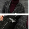 Herrenanzüge Blazer Jacken Weste Hosen Bräutigam Hochzeitskleid Plaid Formal Business Herren Boutique Anzug Bühne Party 3 Stück und 2 Stück 231116