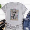 Kadın Tişörtleri Vahşi Batı Kovboy Kulübü Hippi Boho Grafik Tees Kadın Vintage Western Rodeo T-Shirt Cowgirl Kısa Kollu Tshirt Retro Top