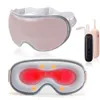 Sömmasker Ny elektrisk uppvärmd ögonmask Sovet Trådlös laddningsbar vibration Massager Lindra Strain Dark Circles Dry 231116