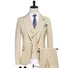 Erkekler Suits Blazers Jacketvestpants Butik Saf Renk Erkek İş Formal Takım Üç Parçalı Set ve İki Parçalı Set Damat Gelinlik S-5XL 231116