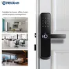 Fechadura inteligente X6 Yrhand Fechadura eletrônica à prova d'água Fechaduras de porta com impressão digital biométrica Bluetooth Fechadura de porta com teclado digital TTlock App Smart LockL231116