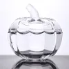 Storage Bottles Pumpkin Candy Jar Lid Multi-function Nuts Confectionery Canister Fruit Dish Kitchen Food Holder Tank Glass Cookie