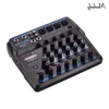 Freeshipping U4/U6 Musical Mini Mixer 3/6 Canais Mixers de Áudio BT USB Mixing Console com Placa de Som Embutida 48V Phantom Power Pdexb