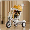 Barnvagnar# New Children's Tricycle Reclining and Sitt Foldbar Portable barnvagn 1-6 år gammal multifunktionell barncykel Q231116