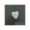 Charms mti-färgad 20mm hjärtform naturlig lava rock sten pärlor diy eterisk olja diffusor hängen smycken halsband örhängen gör dhwdk