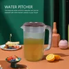 Dinnerware Sets Pitcher Water Tea Container Cold Pitchers Jar Plastic Iced Ice Fridge Clear Box Lunch Lemonade Coffee Kettle Spout Jug Pot