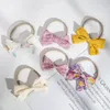 Linho de linho de bebê Cabelo arco crianças garotas nylon faixa de cabeça Floral Prinds Hair Bow Aps Acessórios de cabelo de cabeça de cabelos Crianças