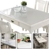 Table Cloth Transparent Mat Dining Rooms For Kitchens Oil Resistant Cover Tablecloth Glass