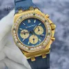 AP Swiss Luxury Watch Royal Oak Series 26231ba Edizione limitata 100 Materiale 18k Disco blu Funzione data e ora Orologio meccanico con 18 anni di garanzia