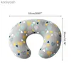 Kuddar Baby Nursing Pillow Cover Nyfödd moderskapskudde Cover Print U-Shape Nursing Pillow Bortable SlipCover Dropshippingl231116