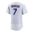 Dansby Swanson Baseball Jersey Cody Bellinger Seiya Suzuki Nico Hoerner Eric Hosmer Ernie Banks Andre Dawson Ryne Sandberg Marcus Stroman Christopher Morel