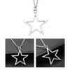 Chains Female Trend Niche Hollow Ins Collarbone Chain Five-pointed Star Necklace Drop