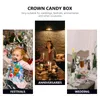 Gift Wrap 2 Sets Candy Box Clear Container Lid Decorative Treat Moon Cake Bakery Boxes Baking Cups Plastic Party Snack Baby