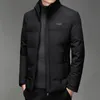 Erkekler Down Parkas moda kentsel nohat standı yaka gevşek stil pamuk ceket kalınlaştırılmış sıcak ceket düz renk sıradan üst l5xl 231115