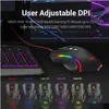 キーボードN M607 RGB WIRED GAMING MOUSE人間工学に基づいたプログラム可能な7つのバックライトモードは、Windows PCゲーマーをドロップドロップしますDHUPX