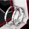 2023 silver rose cuff lock 4CZ diamond for womens woman mens man party gift bangles