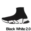 2023 Diseñador Paris Sock Shoes para mí Mujeres Triple-S Negro Blanco Rojo Zapatillas de deporte transpirables Race Runner Zapatos para caminar Deportes al aire libre