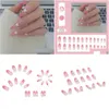 False Nails False Nails 24Pcs With A Pattern Peach Heart Wear Finished Nail Tablet Removable Manicure Beautif Drop Delivery Health Bea Dhayk
