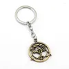 Keychains Fullmetal Alchemist Keychain Homunculus Circle Key Ring Holder Chaveiro Car Chain Pendant Anime Men Kvinnor smycken YS11896