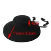 Berets King Wheat Stage Show Party wykonuj Wool Big Brim Black Women Fel Felt Cap Winter Bandage Lady Fashion Formal Top Hat