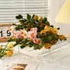 Decoratieve bloemen Handgemaakte haakbloem Bloem Zonnebloem Fake Bouquet Bruiloft Decoratie Artificial Home Ornament Teacher's Day Cadeau