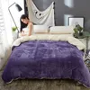 Комплекты постельного белья Зимний теплый пододеяльник Queen King Twin Bed Бархатный кашемировый пододеяльник из ягненка Постельные принадлежности Сплошной цвет Коралловый флис Пододеяльники Серый 231116