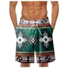 Men's Shorts Vintage Printed Beach Swimming Trunks Hawaiian Swim Board Surf Sport Gym Swimsuit Casual Pants 2023