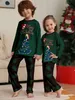 Trajes a juego para la familia 2024 Pijamas de Navidad Padre Madre Niños Niña Bebé Top Pantalones Ropa Conjunto Pijamas de Navidad Ropa para el hogar 231115