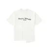 Maison Margiela T shirt Erkek T gömlek Nedensel baskı Tasarımcı Tişörtleri Nefes Pamuk Kısa Kollu ABD Boyutu S-XL