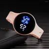 Montres-bracelets Montre LED Montres-bracelets pour femmes Femme Horloge électronique Amant Digital Zegarek Bracelet Femme Alarme