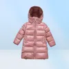 Kinderdonsjas uitloper verdikte lange designer babykleding jongens en meisjes jas rood zwart roze 312 ja6745376