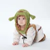 Cosplay Kawaii Costume for Child Kid Baby 0-3 Years Cute Green Monster Jumpsuit Winter Warm Onesie Anime Cosplay Kigurumis Outfit 231115