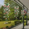 Fleurs décoratives Rose Imitation tentures fleur artificielle suspendue avec feuilles vertes vigne plantes guirlande pour fête