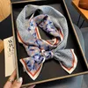 Foulards Skinny Ruban Soie Foulard Femmes De Luxe Floral Imprimer Bandeau Cou Sac Cravates Foulard Femme Bandeau Dame Doux Satin Ceinture Cadeau