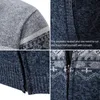 Suéteres de mujer Otoño e invierno Abrigo engrosado para hombres Cárdigan de punto cálido con capucha corta Color informal versátil 231116