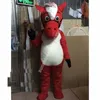 Taille adulte Rouge Horse Mascot Costume Cartoon Charac à thème Carnaval Unisexe Taille Halloween Fête d'anniversaire Fancy Outdoor Tenue pour hommes Femmes