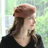 Berretti H7785 Cappello da berretto in feltro di lana caldo da donna Autunno Inverno Donna Elegante berretto da donna coreano di alta qualità Cappellino per lo shopping all'aperto