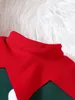 Rompers julhöstpojkar och flickor Långärmad grön midja inslagna byxor babykläder med hatt 231116