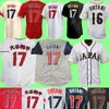 Maglia da baseball Shohei Ohtani City Fans Player Kanji Nero Moda Grigio dorato Bianco Rosso Navy Pullover gessato