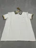 Ny designer herr t-shirts mode casual högklassig 100% bomulls andningsrynka resistenta smala kommersiella klädgatan LAPEL Kort ärm M-3XL 478