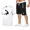 Mens Trailtsits Summer Man Sportkleding Şort Tshirt ve Saf Pamuk Giyim Mannen Basketbol EğitmeleriPak Sports Suit 230414