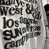 Bluzy męskie damskie bluzę z kapturem moda streetwear cpfm Kanyes West Jerry Foamed Letter Druku