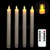 Candele senza fiamma tremolante cono vera cera in movimento stoppino candela LED con timer e telecomando Y200109 consegna goccia Home Garden Decor Dhm9T