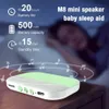 Portabla högtalare Portable Bluetooth5.2 Högtalare Trådlös benledning Mini Music Box Stereo Player Under Pillow Improv Sleep Support Card