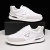 Berömda varumärke män casual skor flyblock löpande sneakers Italy Delicate Elastic Band Low Tops Onyx Harts White Black Leather Designer Walking Sports Shoes Box EU 38-45