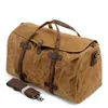 Torby DUFFEL Casual Outdoor Waterproof Canvas Men Damskie torba podróżna torebka fitness Vintage wysokiej jakości weekend